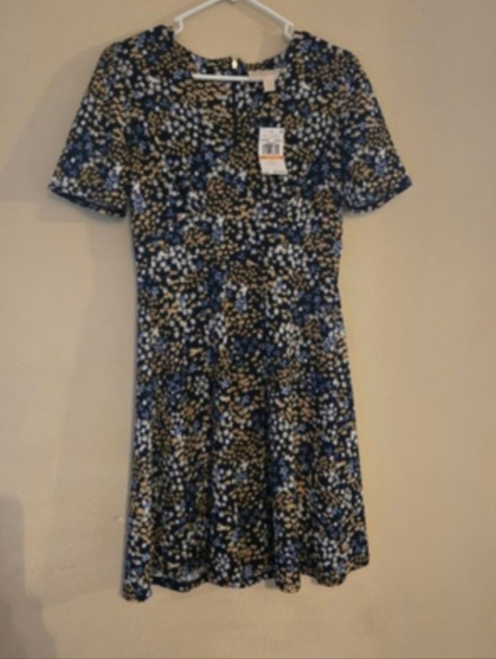 Women's Michael Kors Black Gold Floral Mini Dress S NWT - Picture 6 of 6